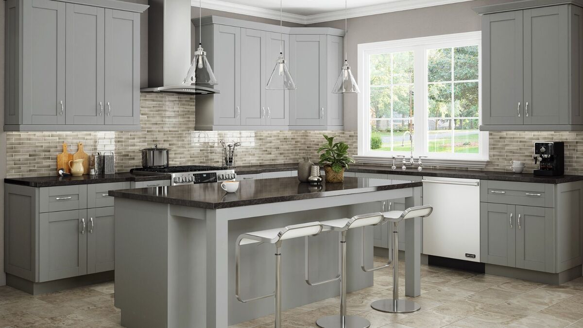 Gray Shaker Cabinets